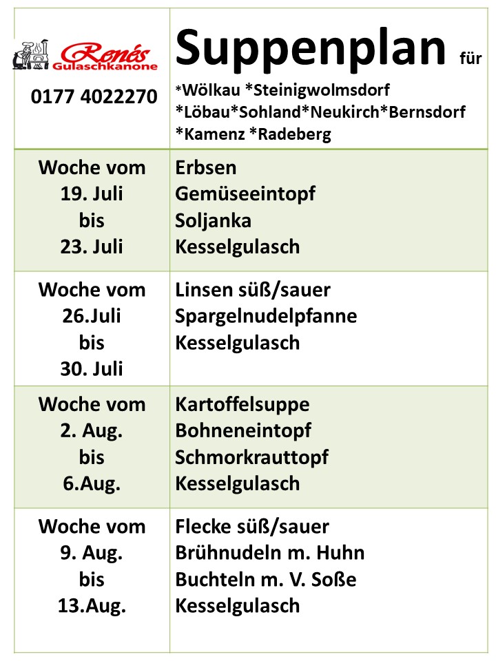 Speiseplan
